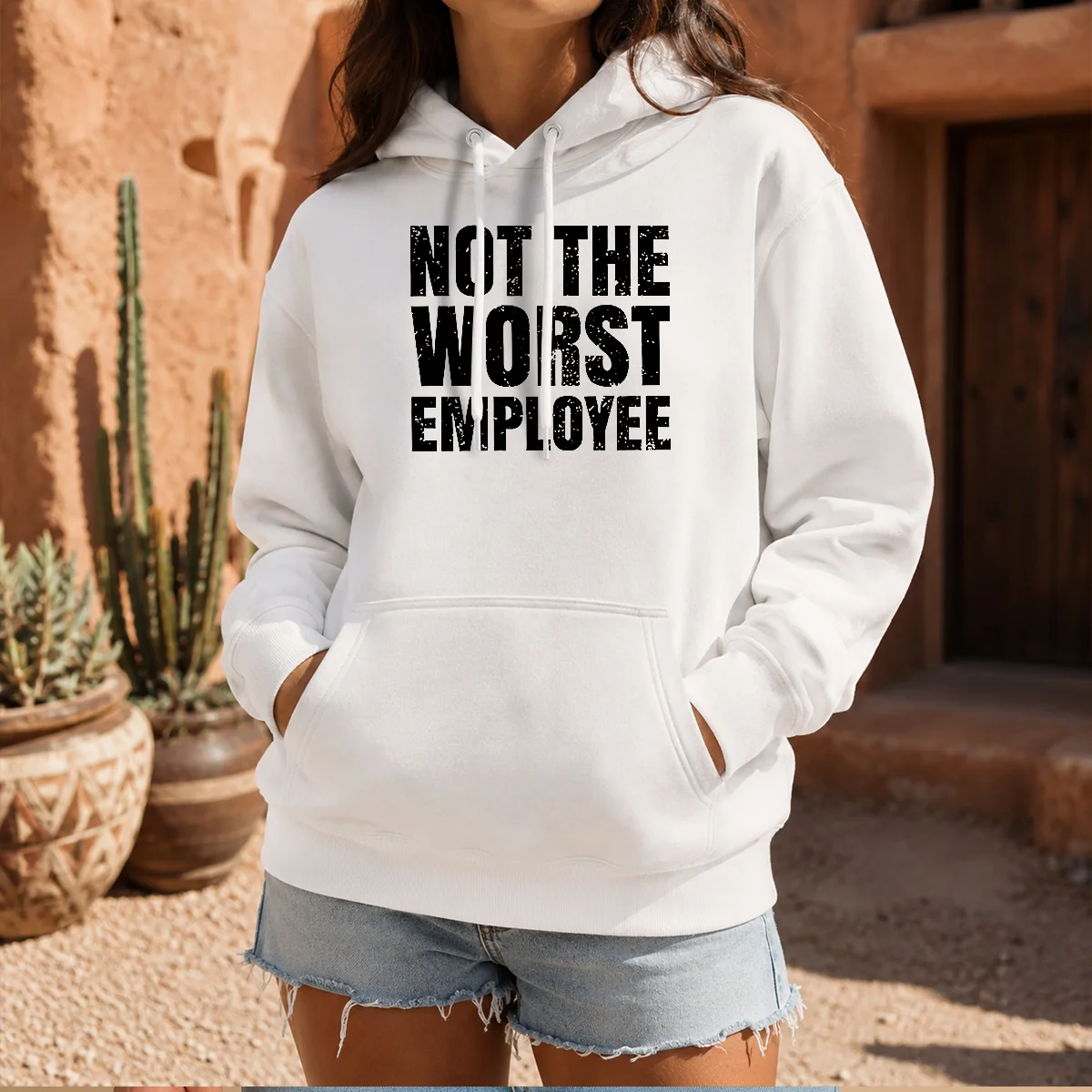 Pretty Not The Worst Employee Geek Hoodie