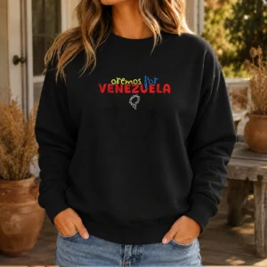 Pretty Oremos Por Venezuela Religious Rosary Sweater