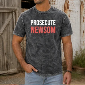 Pretty Prosecute Newsom Washed T-Shirt