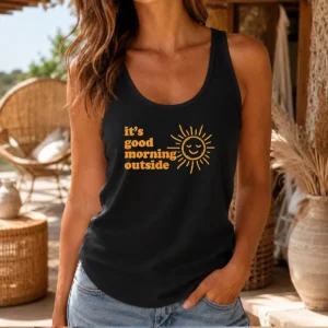 Pretty Sun It'S Good Morning Outside Tank Top