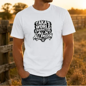 Pretty Takas World Characters Passion Stencil Shirt For Anime