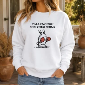 Pretty Tall Enough For Your Shins Boxing Rabbit Sweater