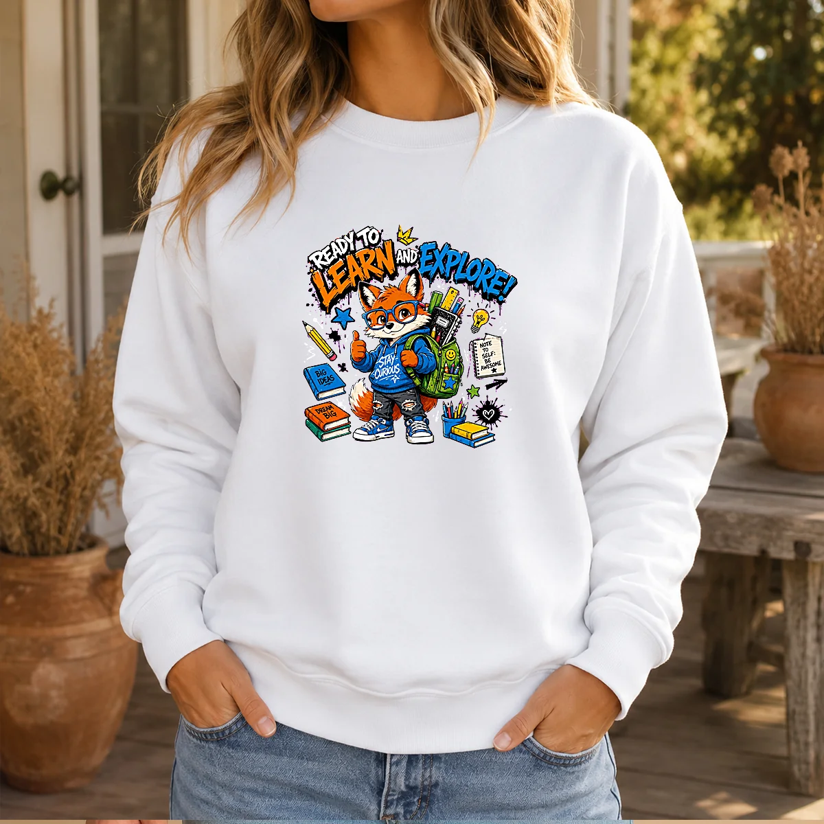 Top Back To School Fashion Fox Sweater
